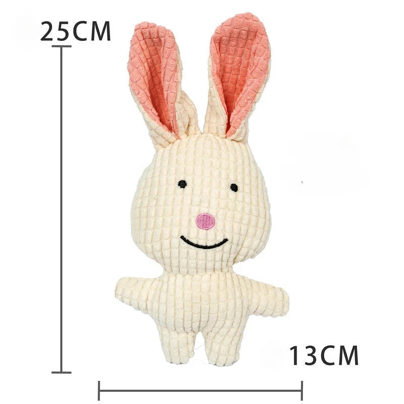 Plush Duck Squeaky Dog Toy – Bite-Resistant Chew Toy for All Dogs Dog toys TailTastic Store Rabbit 