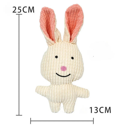 Plush Duck Squeaky Dog Toy – Bite-Resistant Chew Toy for All Dogs Dog toys TailTastic Store Rabbit 