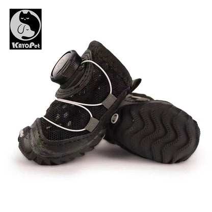 Summer Dog Sandals – Breathable Mesh Shoes with Rotating Buckle for Small Dogs Accessories TailTastic Store BLACK 2PS SIZE 7 